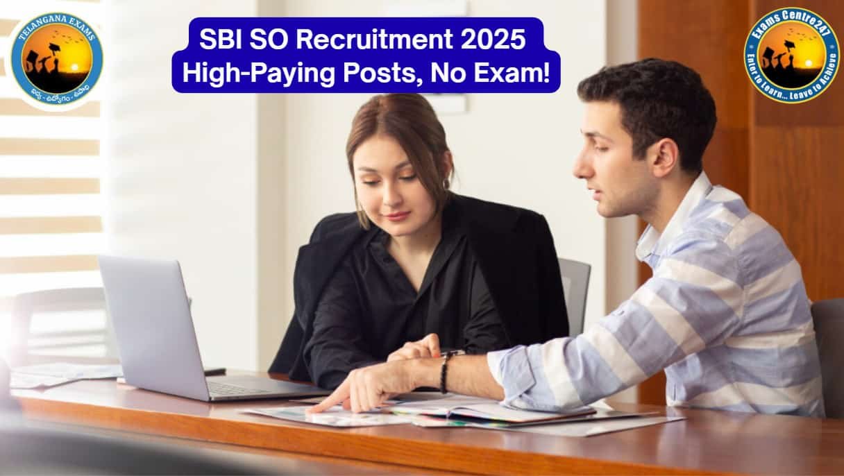 SBI SOs 1 - Telangana Exams SBI SO Recruitment