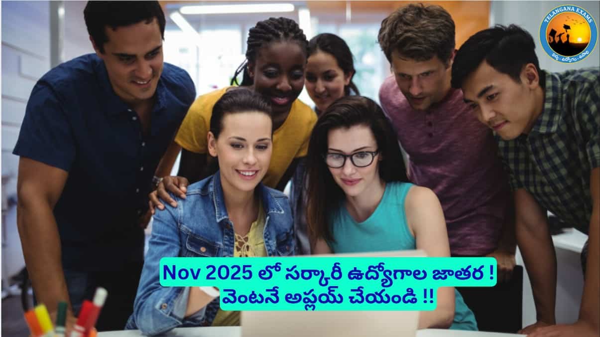 Govt Jobs Notifications Nov tel - Telangana Exams Sarkari Naukaris